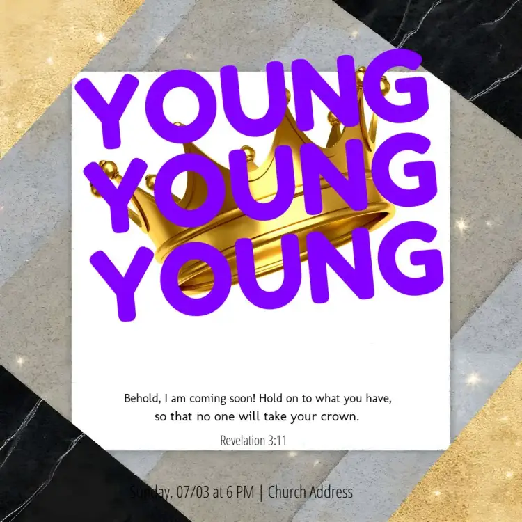 Invitation Young People Service Youth – Most searched for theme modern, youthful, minimalist, with vibrant colors, elegant, urban