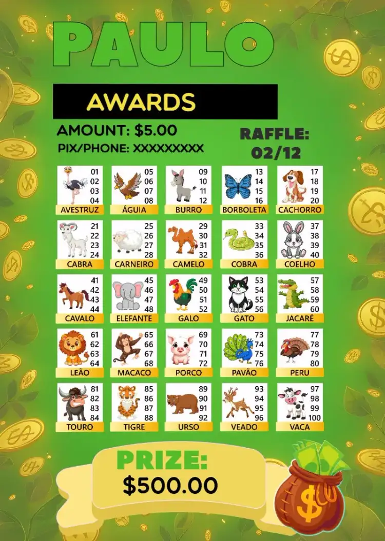 Invitation Raffle Of Animal Awards Prizes – Tickets theme colorful, animals, fun, playful, lively, festive