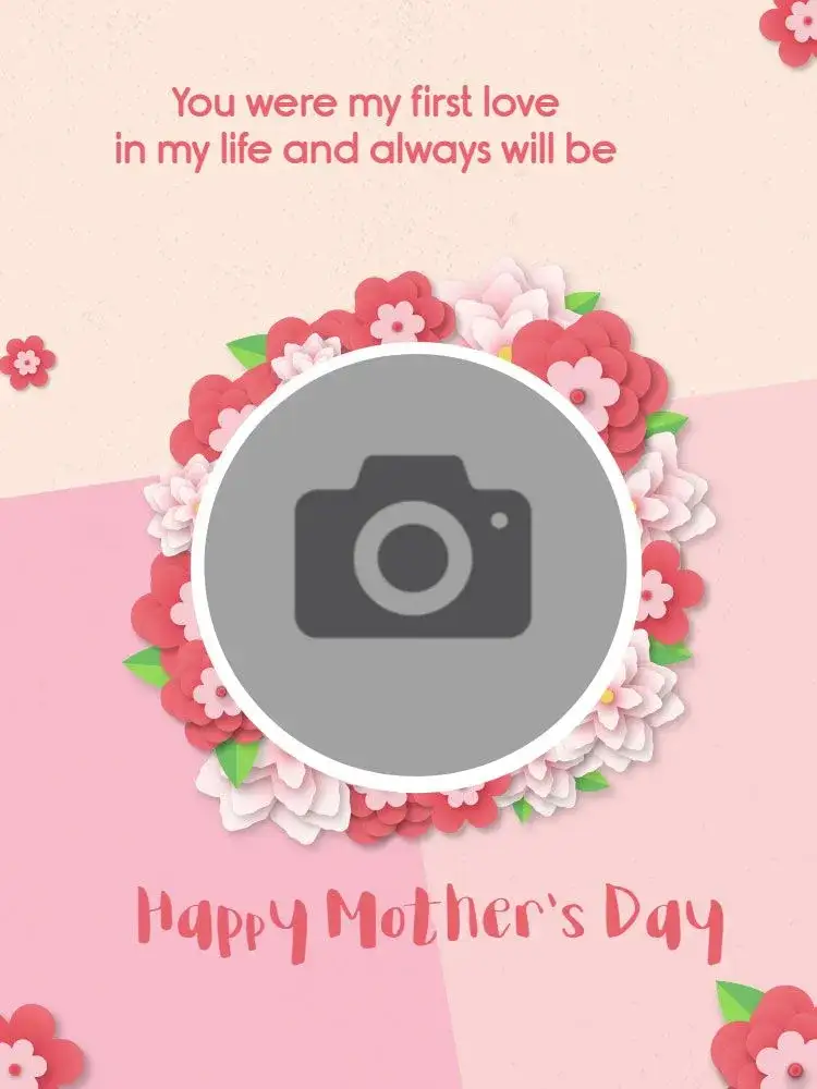 Invitation How to Make Creative Mother's Day Card Pink Feminine Photo – Card theme floral, delicate, feminine, modern, romantic