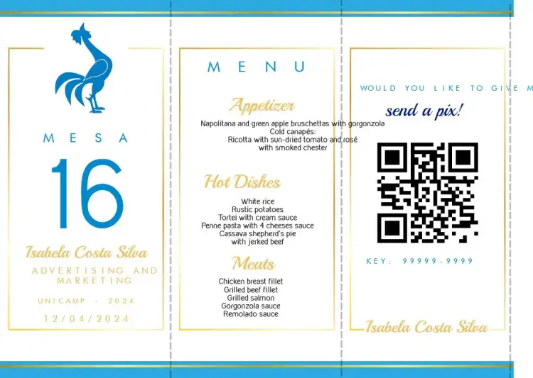 Menu Triangle Advertising and Propaganda Graduation Formation