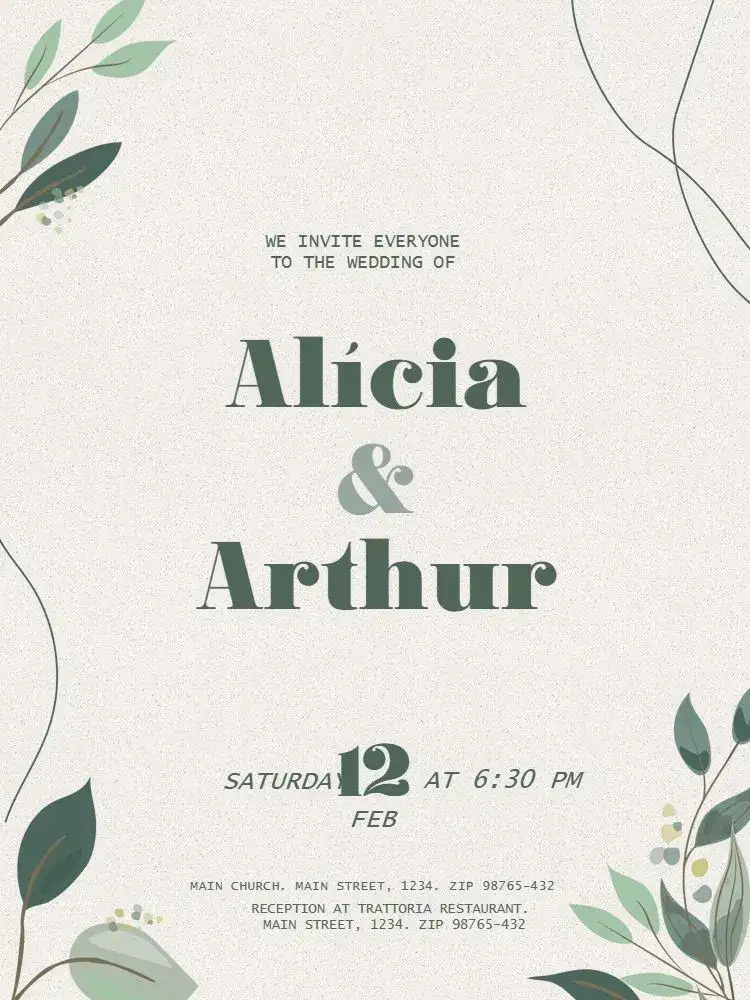 Simple And Delicate Couple Wedding