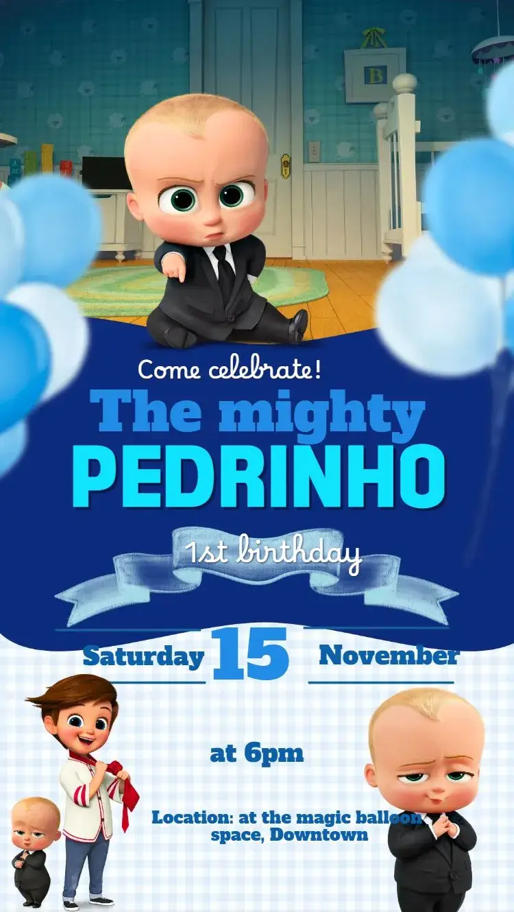 The Boss Baby invitation