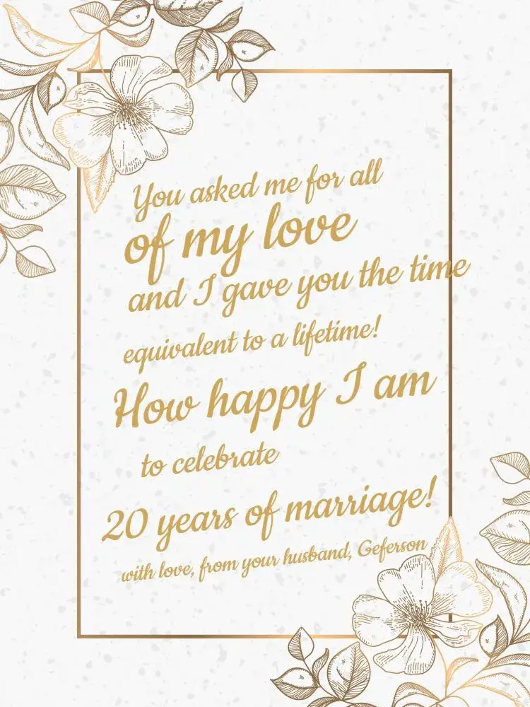 Invite Celebration Card Clear Couple Anniversary editable and customizable