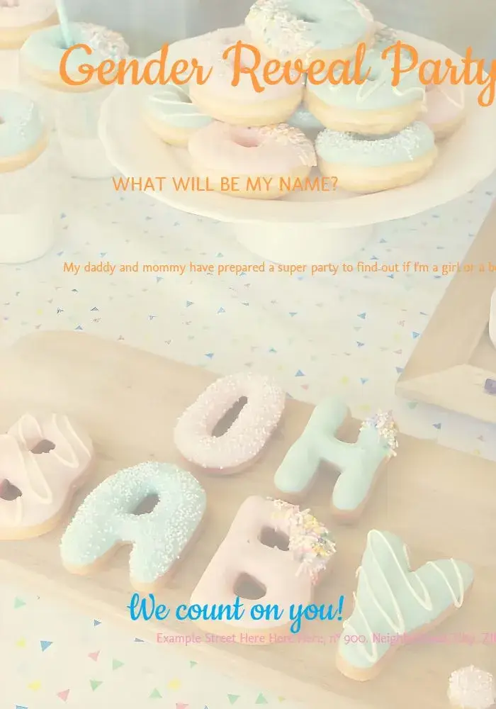Invite Boy Or Girl Gender Reveal Party editable and customizable
