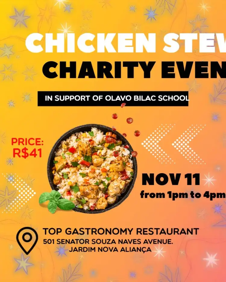 Art For Beneficent Chicken and Rice Party invitation