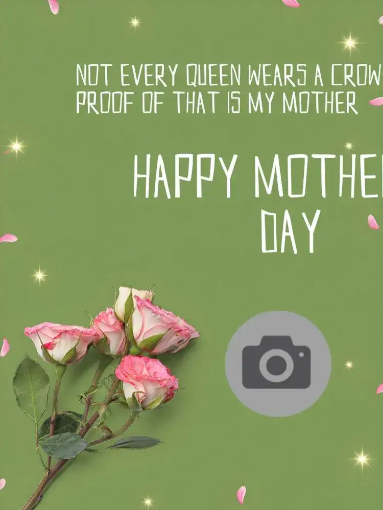 Mother's Day Post With Photo Card