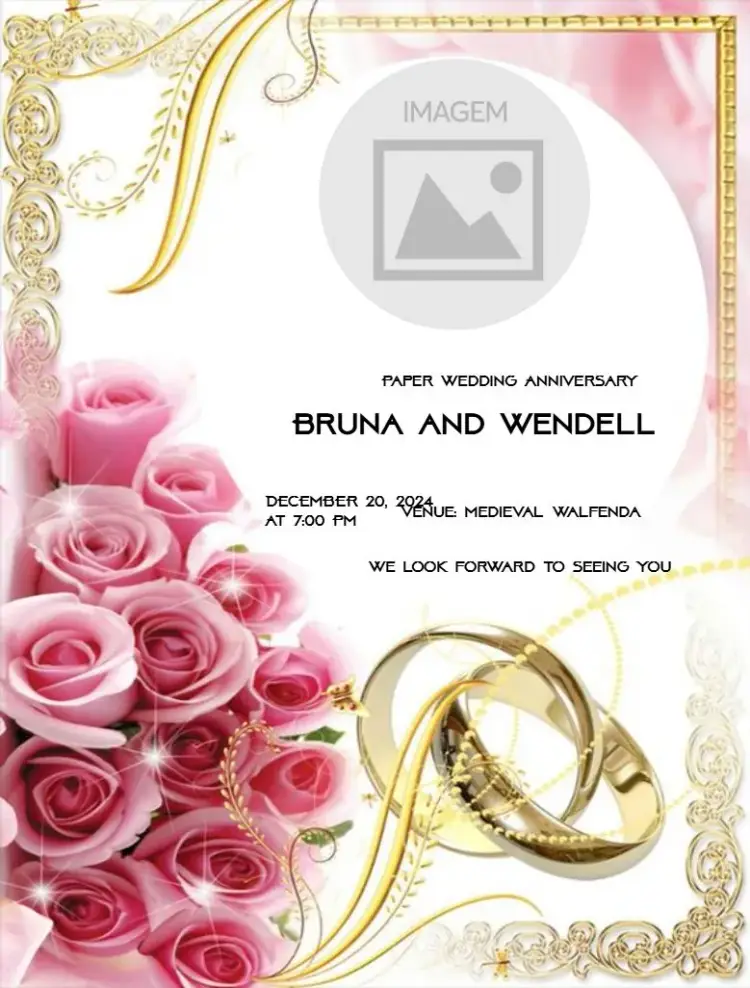 Paper Wedding Anniversary To Edit Marble invitation