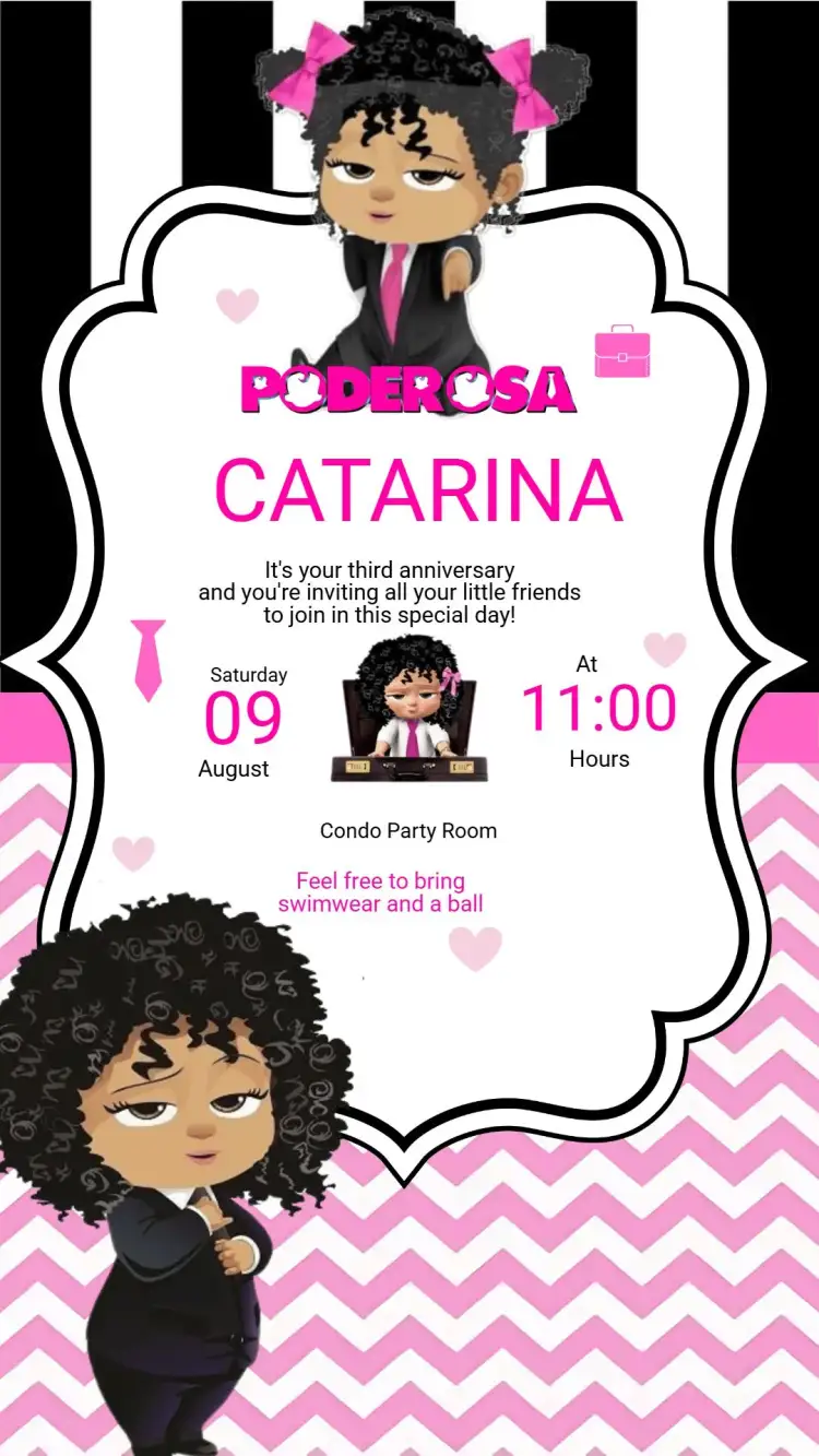 Invitation Children's Birthday Invitation THE POWERFUL LITTLE CHEF – Kids' Birthday Party theme colorful, fun, modern, childlike, playful