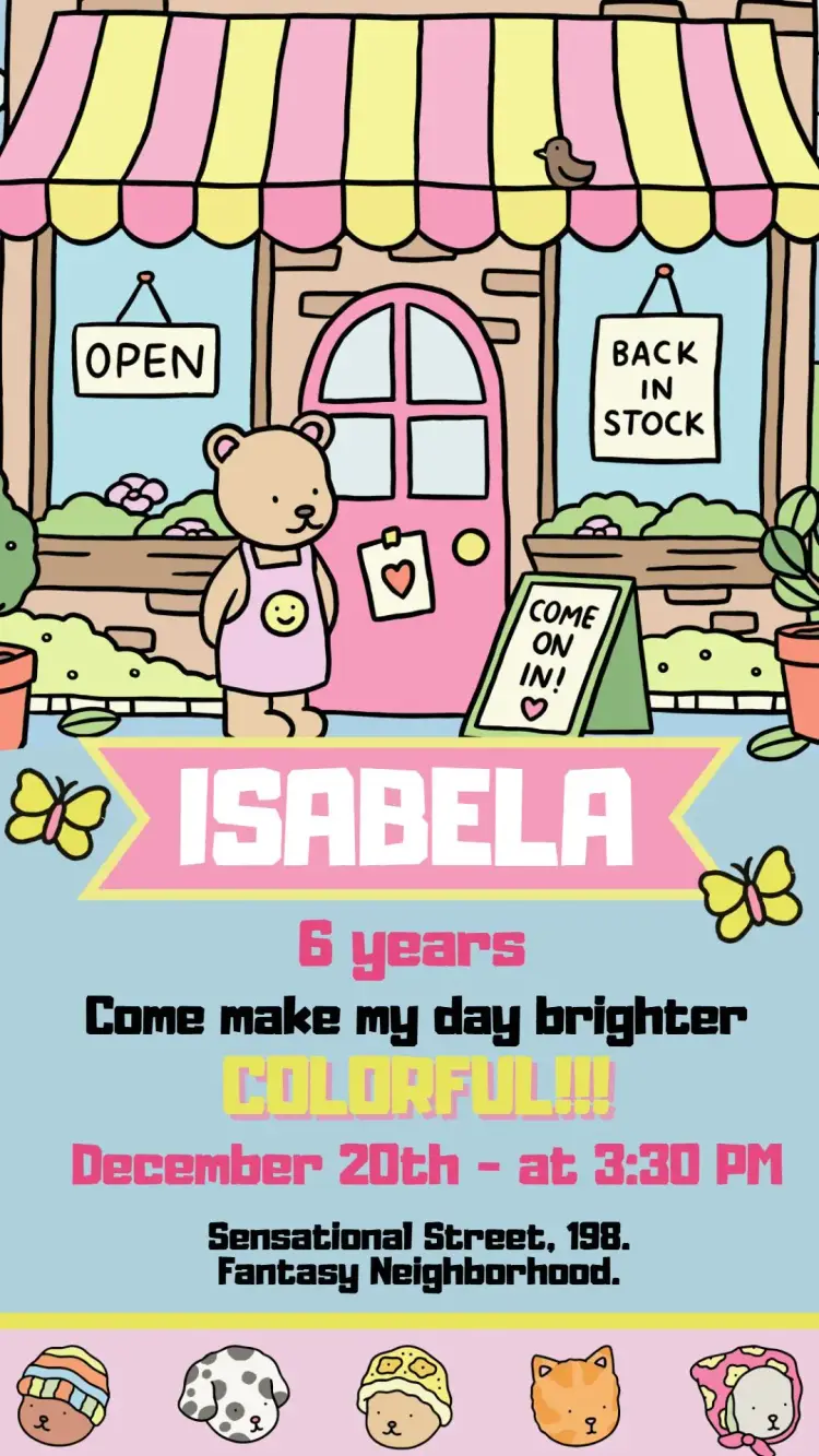Bobbie Goods Birthday Invitation