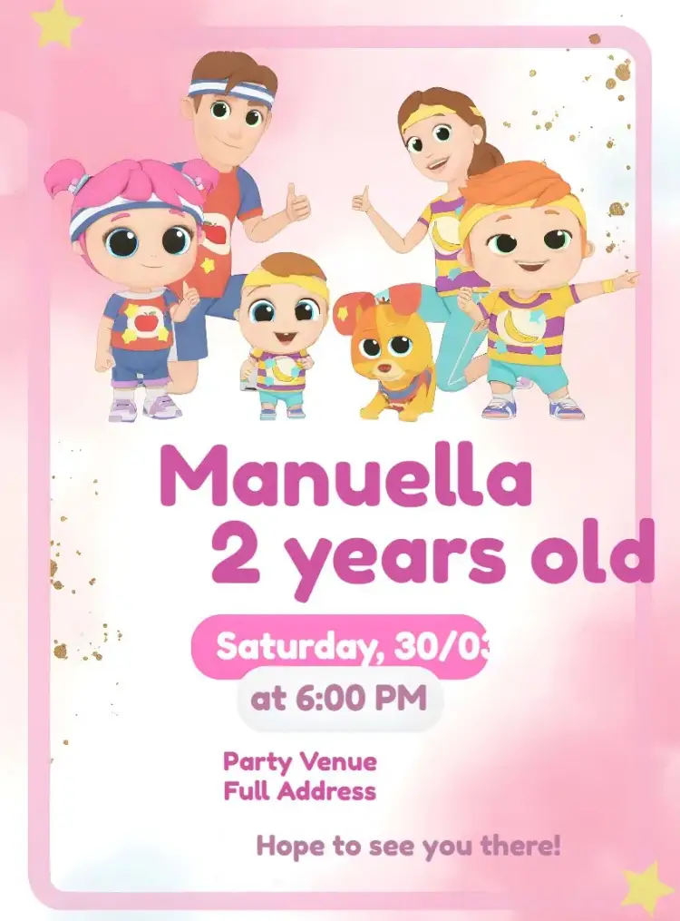 Little Angel White invitation