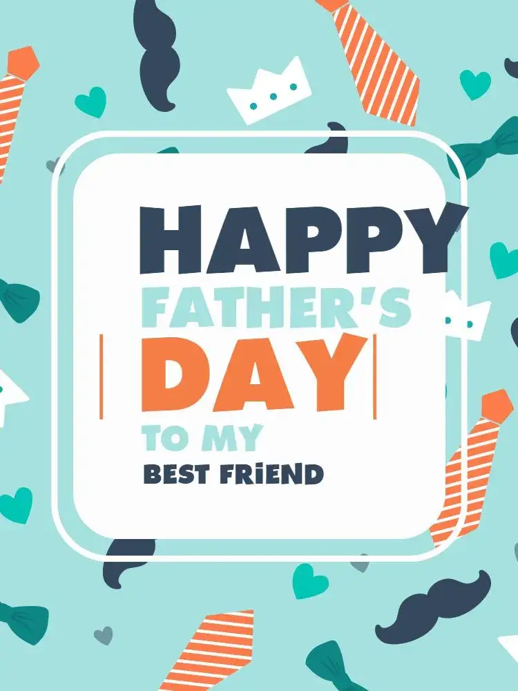 Invitation How to Make Creative Father's Day Tie Card – Card theme fun, playful, modern, light blue, father-themed, graphic elements