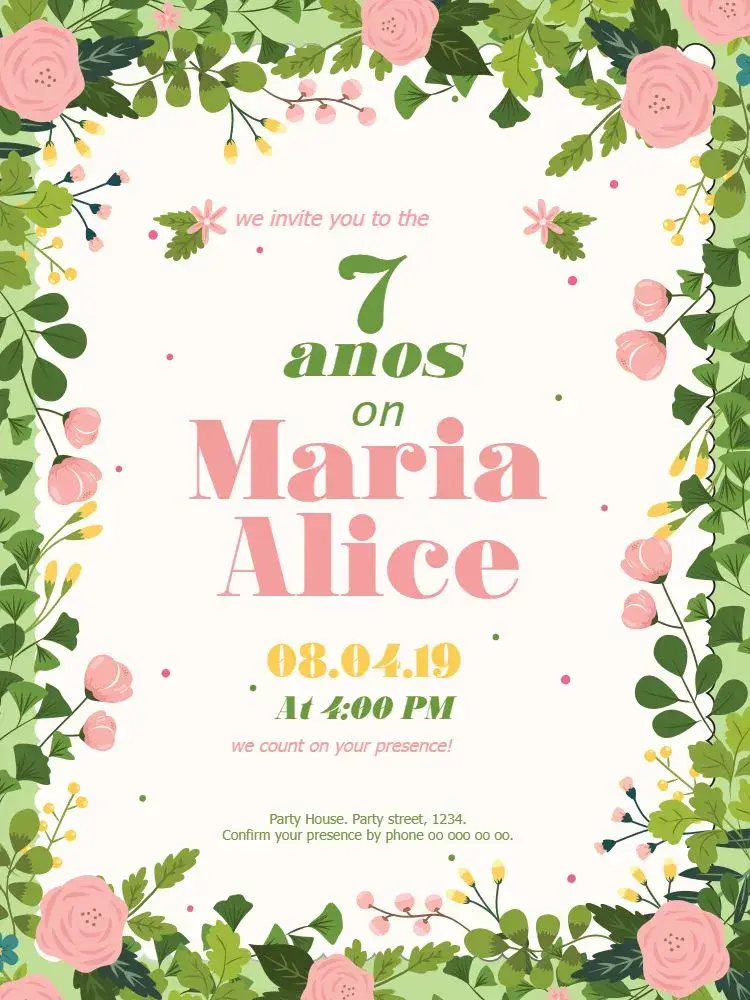 Kindergarten Garden invitation