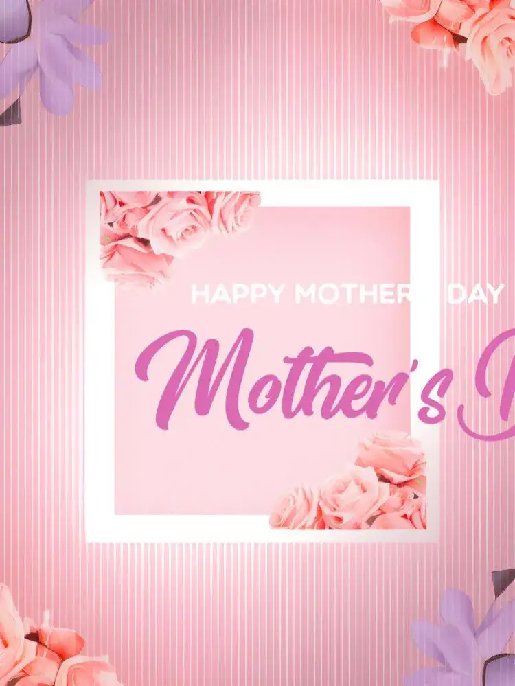 Invitation Mother's Day Tribute Post – Commemorative Dates theme pink, floral, delicate, modern, minimalist