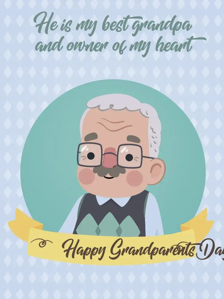 Grandfather's Day Card Greetings invitation