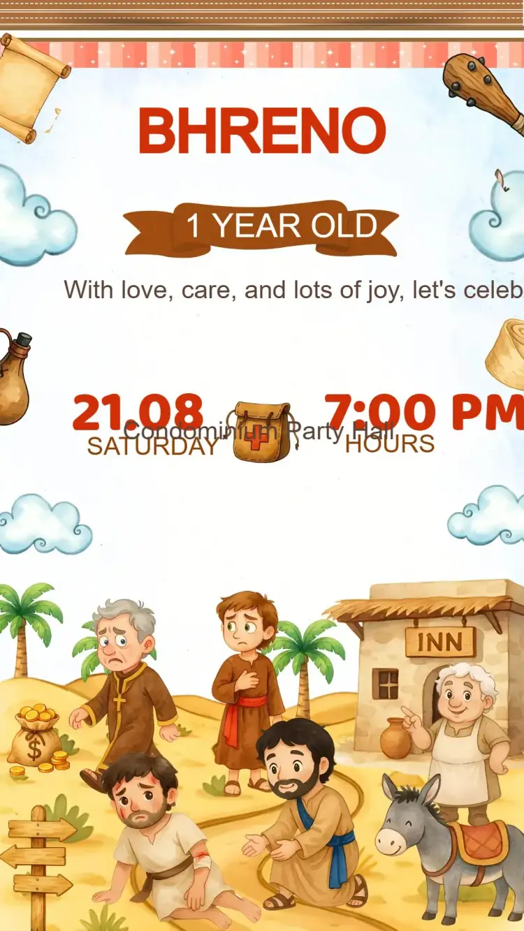 Birthday Invitation The Good Samaritan