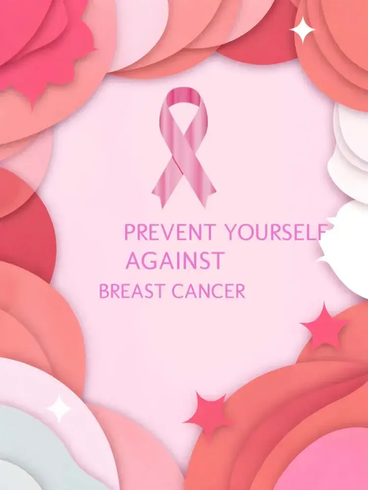 Post For Breast Cancer Pink October invitation