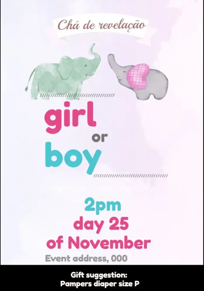 Baby Shower Elephant Balloons Gender Reveal