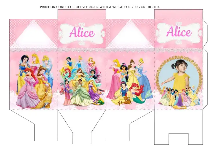 Disney Princesses Milk Box With Photo (Photo)