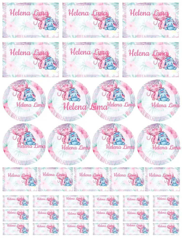 Angel and Stitch invitation
