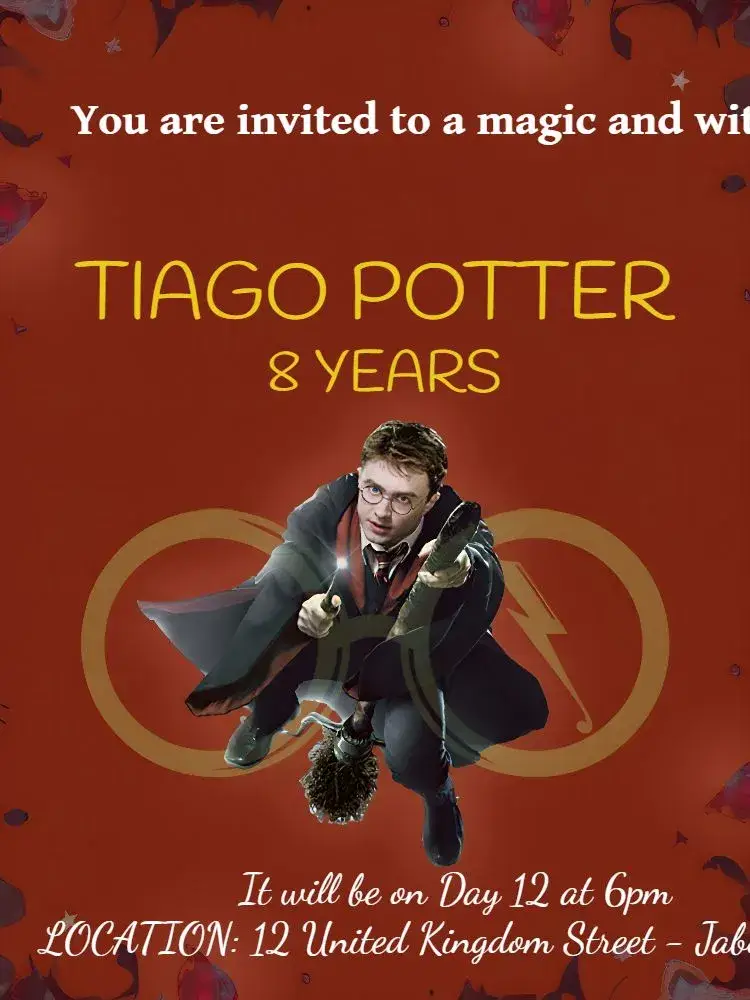 Harry Potter Wizard invitation