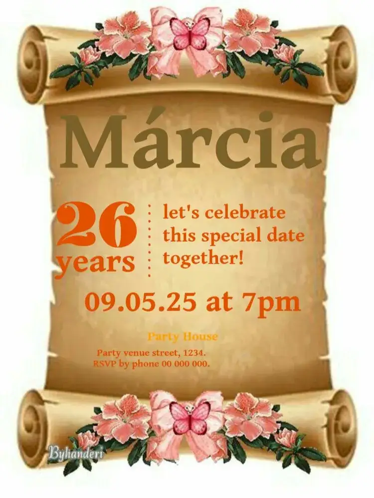Invitation Papyrus To Edit Whatsapp – Kids' Birthday Party theme vibrant yellow, stars, flowers, gifts, celebration, modernity