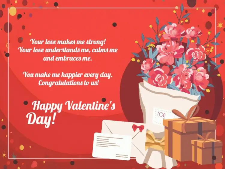 Invitation Valentine's Day Card Letter – Commemorative Dates theme romantic, floral, vintage, modern, elegant, colorful