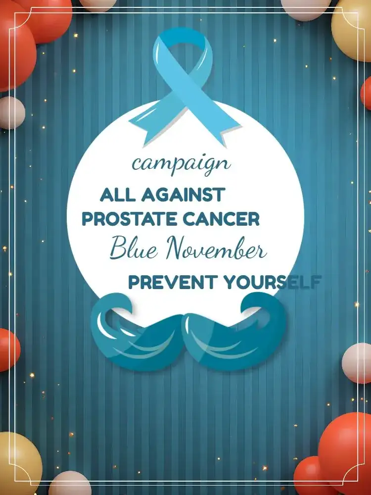 Post For Movember Blue Man