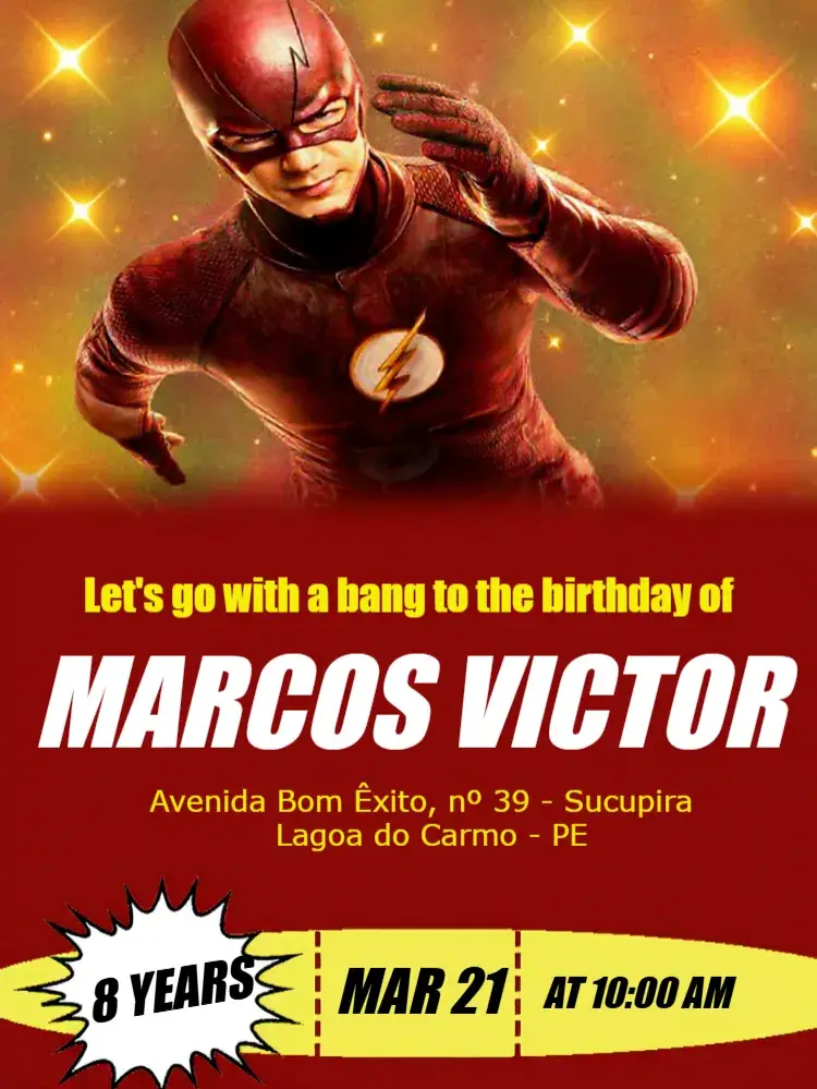 Flash Wine invitation