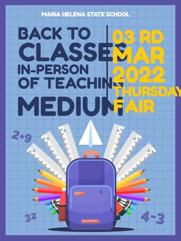 Back to School Teen invitation