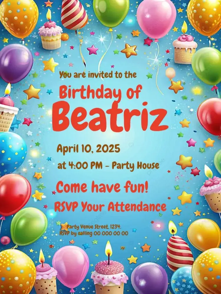 RSVP To Edit Party invitation