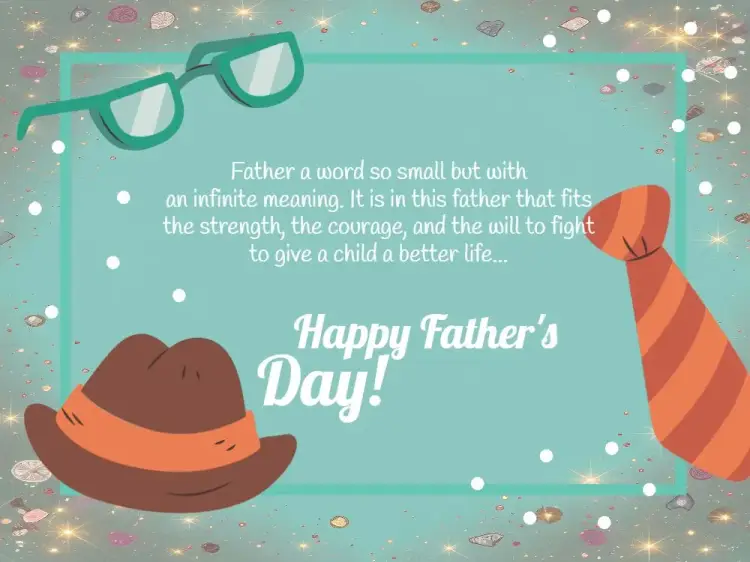 Father's Day Card Celebration invitation