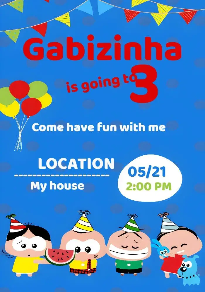 Mônica's Gang Toy Online invitation
