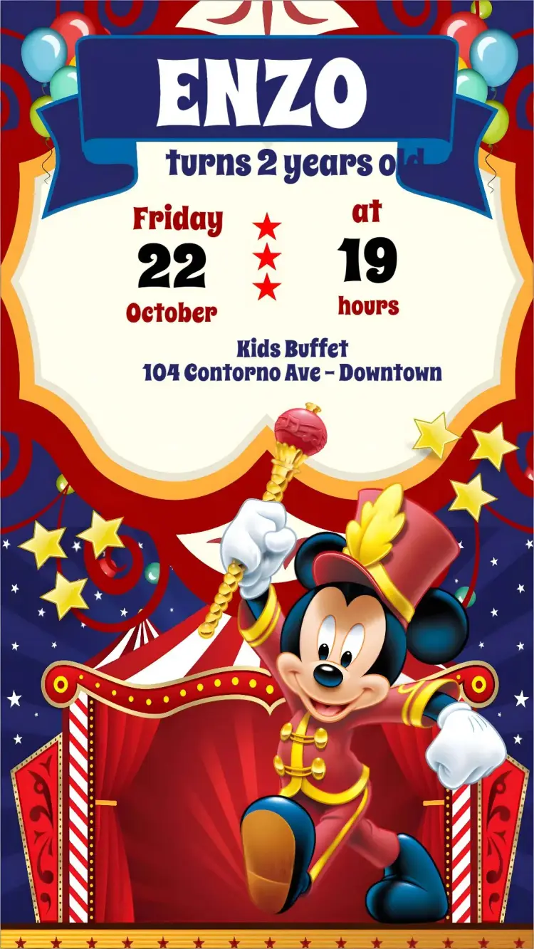 Mickey invitation