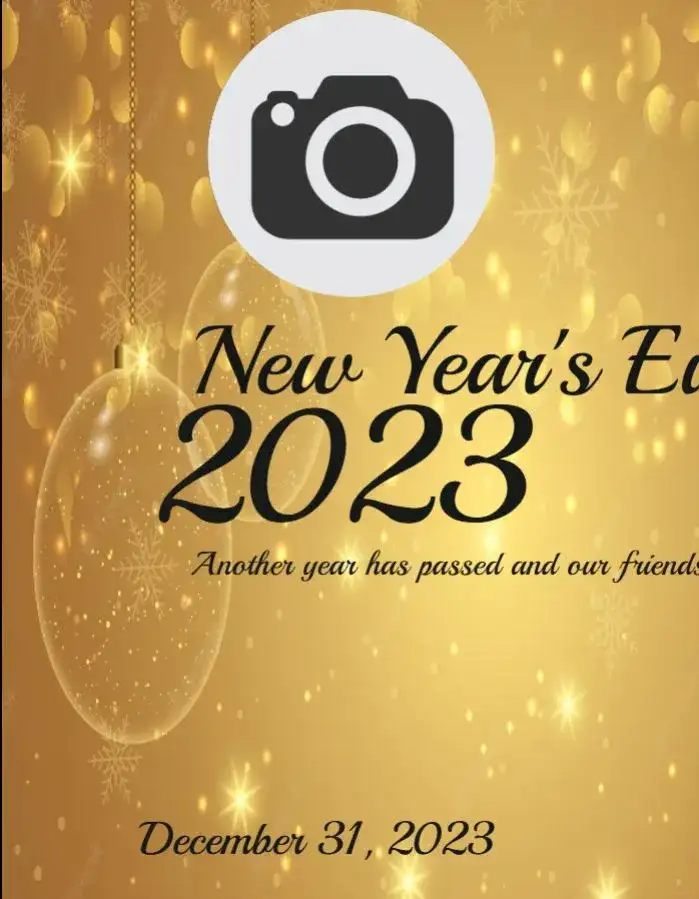 Golden New Year with Photo Event