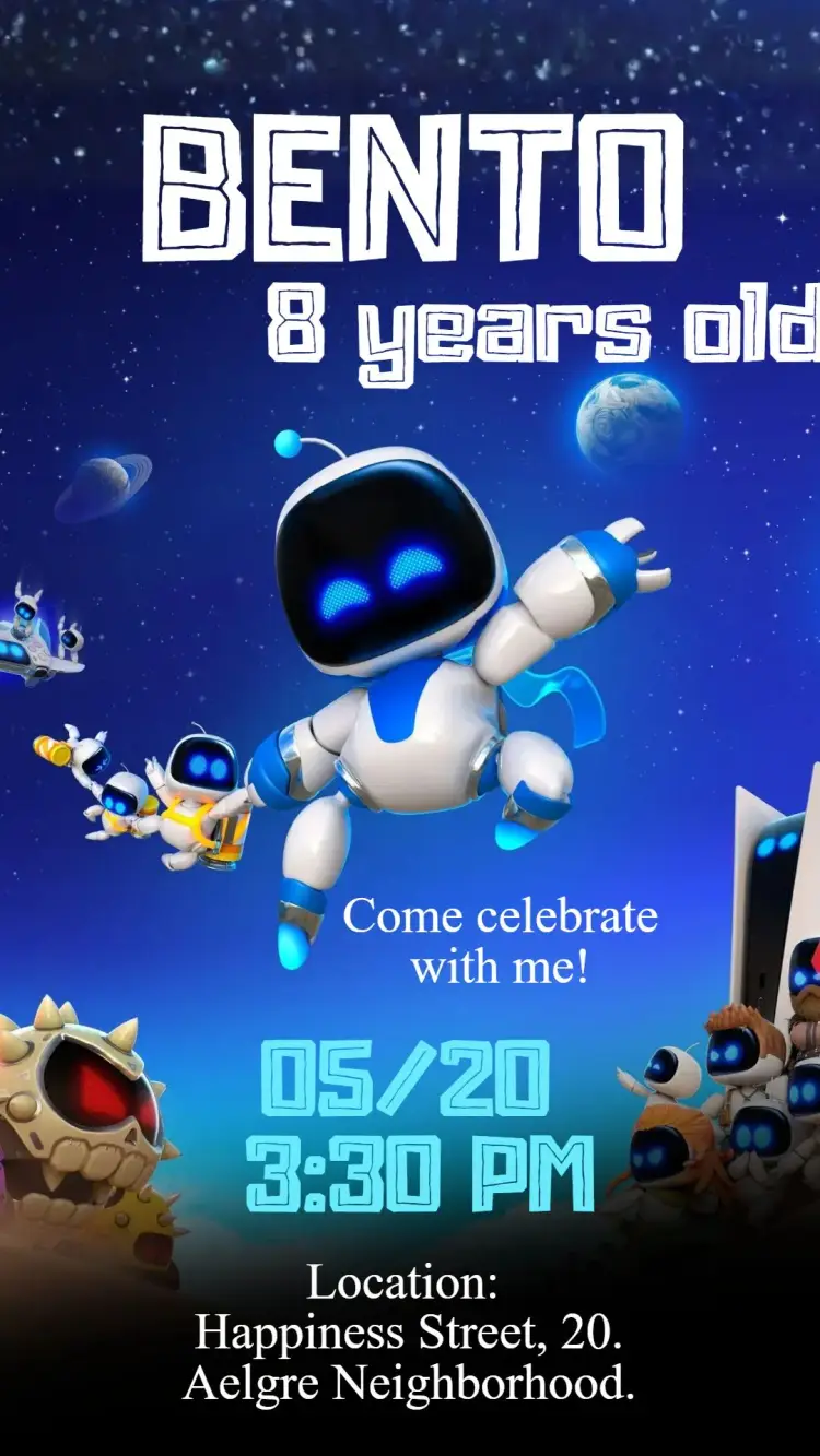 Astrobot Digital Invitation