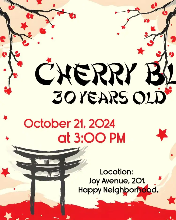 Invitation Japan Japanese Cherry Blossom – Most searched for theme floral, modern, elegant, colorful, minimalist