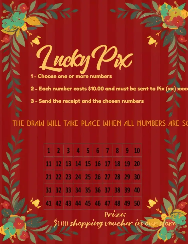 Invitation Lucky Red Christmas Pix – Tickets theme red, green, golden, colorful, festive, modern