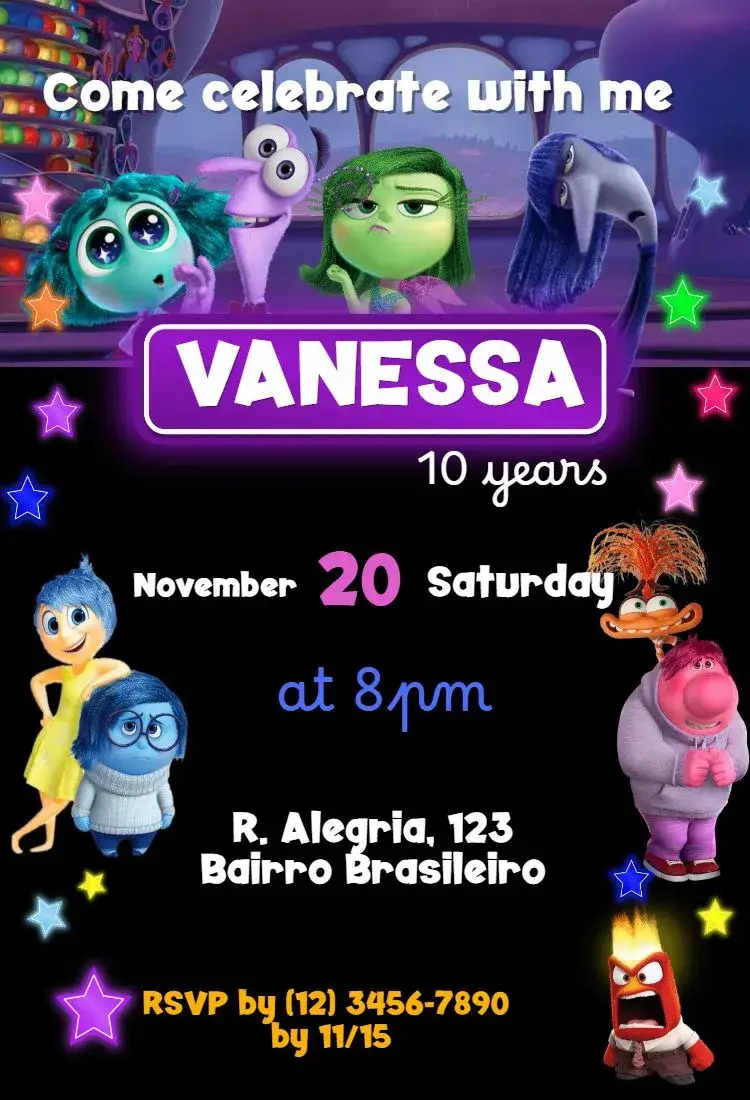 Divertidamente invitation
