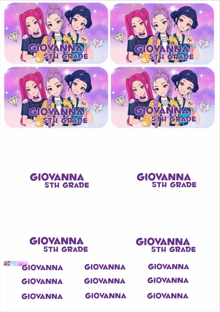school label kpop warriors invitation