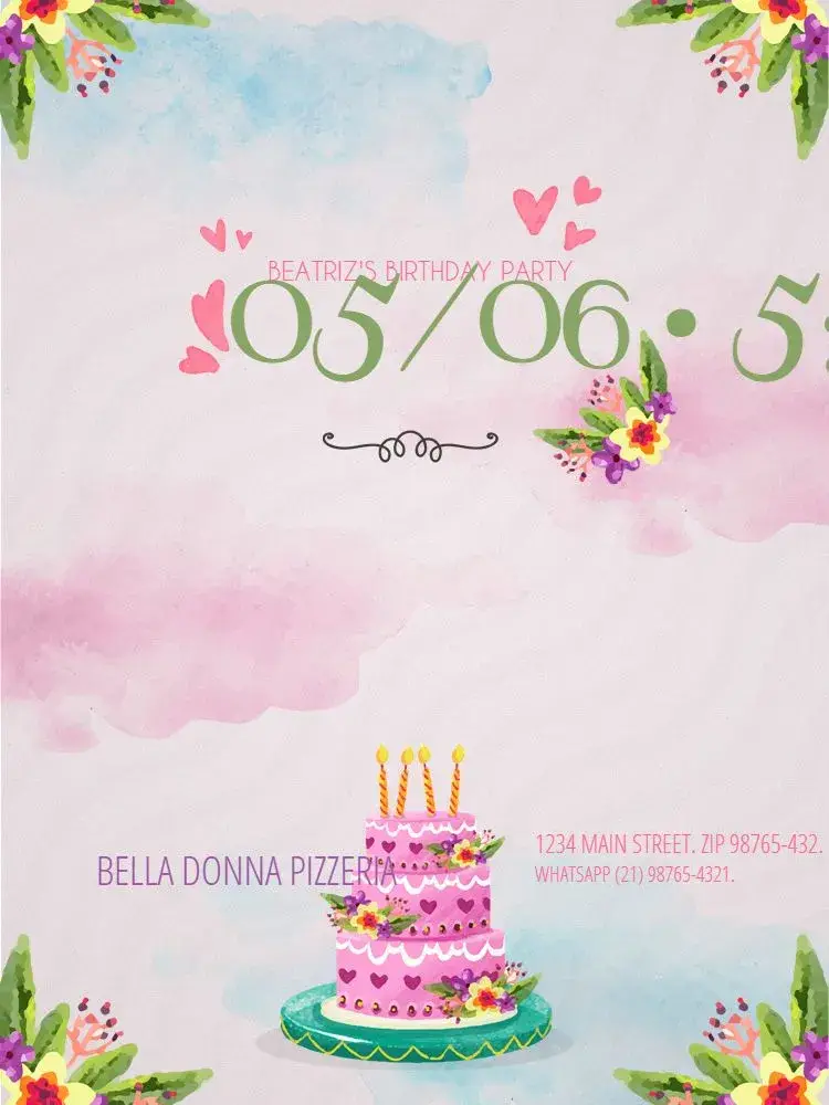 Online Delicate Pink invitation