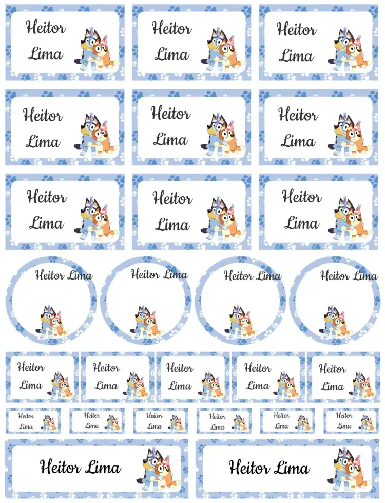Bluey and Bingo invitation