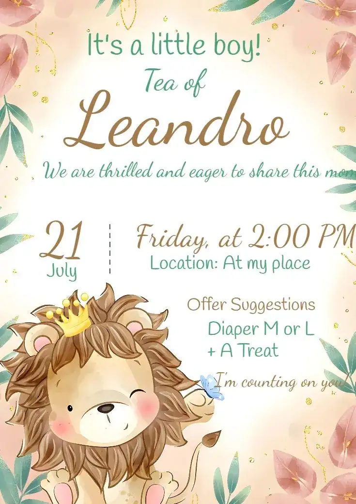 Lion Baby Shower