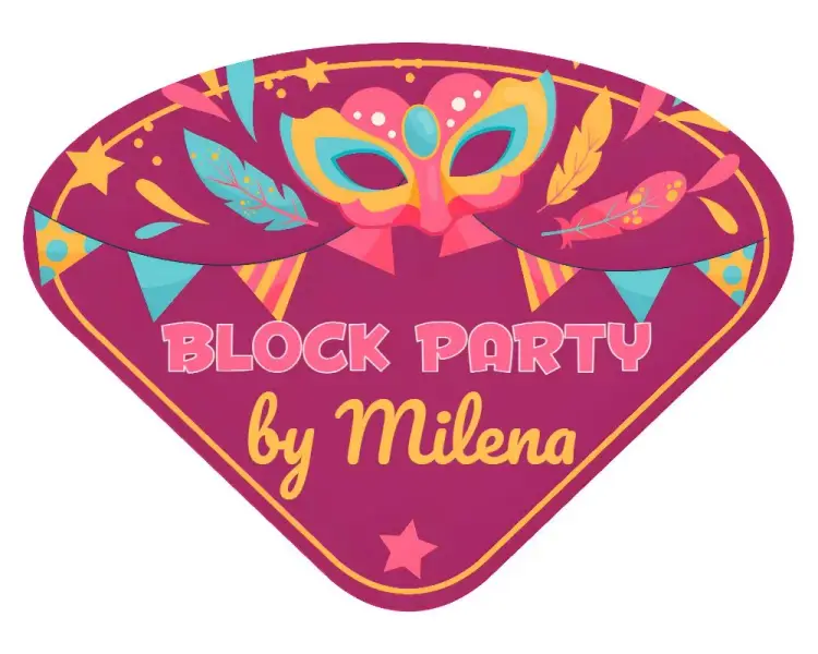 Ventarola De Bloquinho Carnival Fan invitation