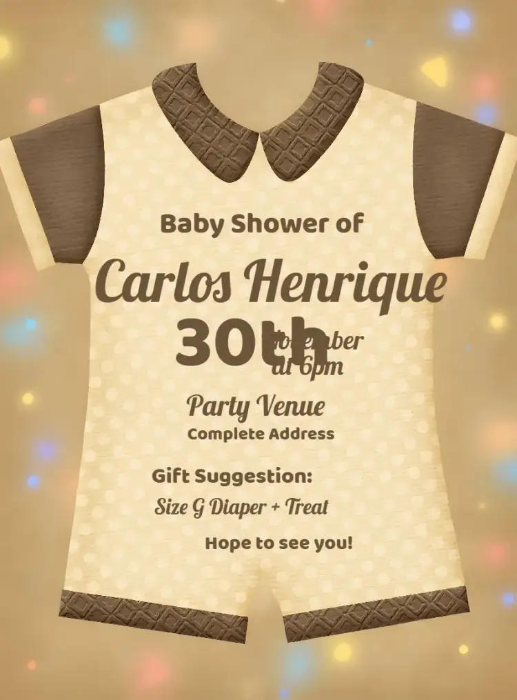 Baby Clothes Baby Shower invitation