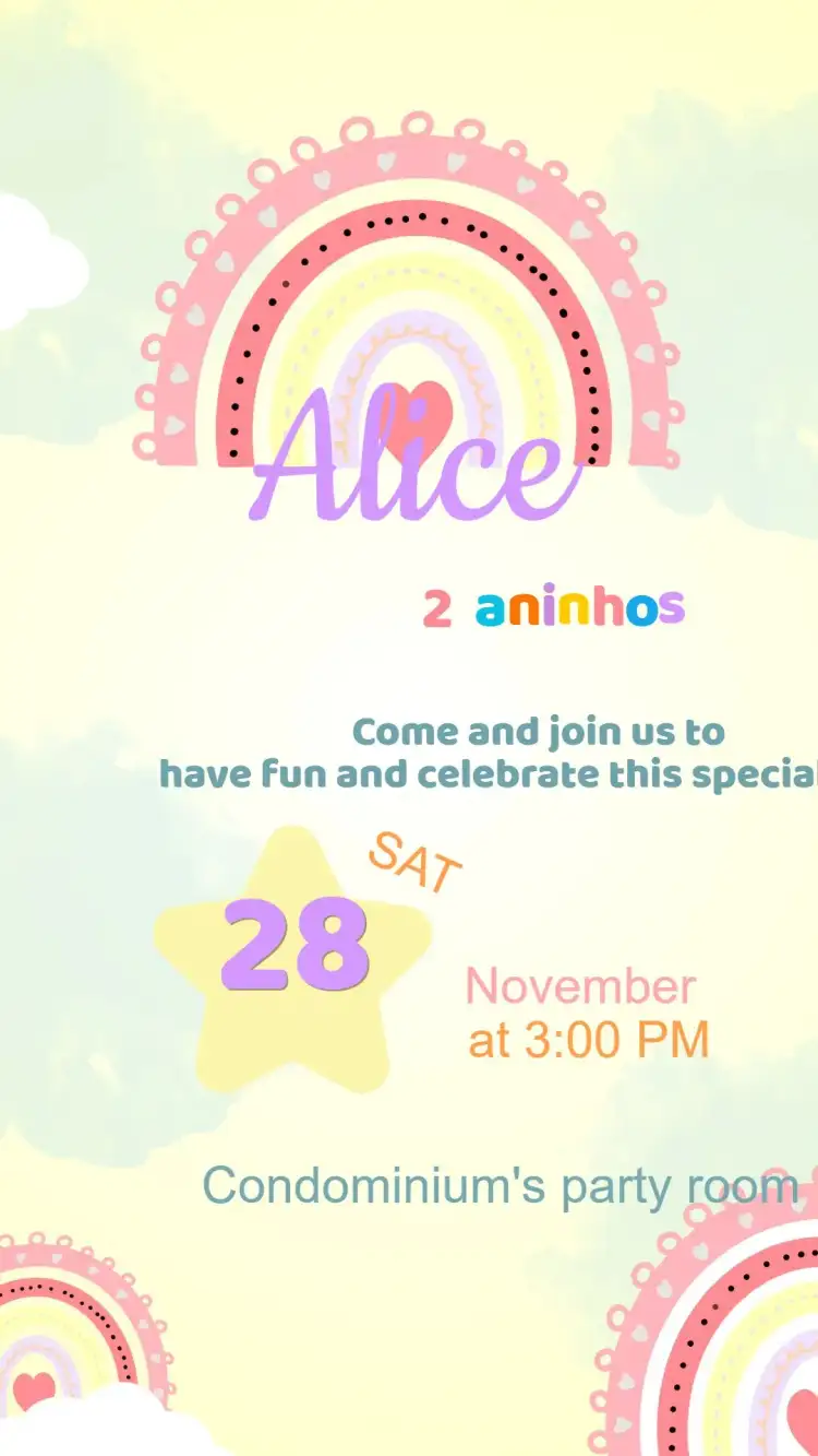 Boho Birthday Invitation