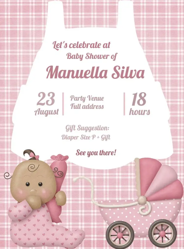 Baby Shower Girl invitation