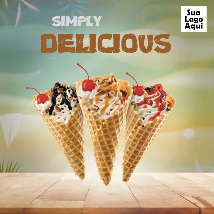Post For Yellow Ice Cream Shop invitation