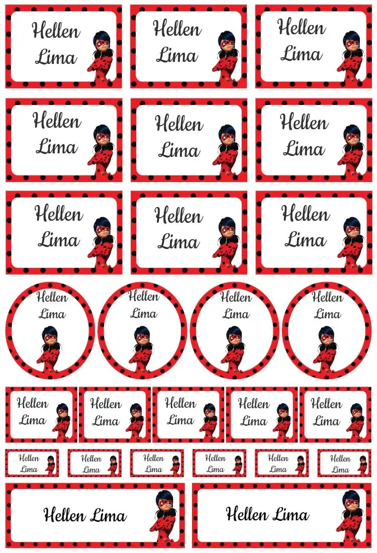 Invitation Miraculous Ladybug – Card theme red and black, superheroes, fun, modern, childish, colorful