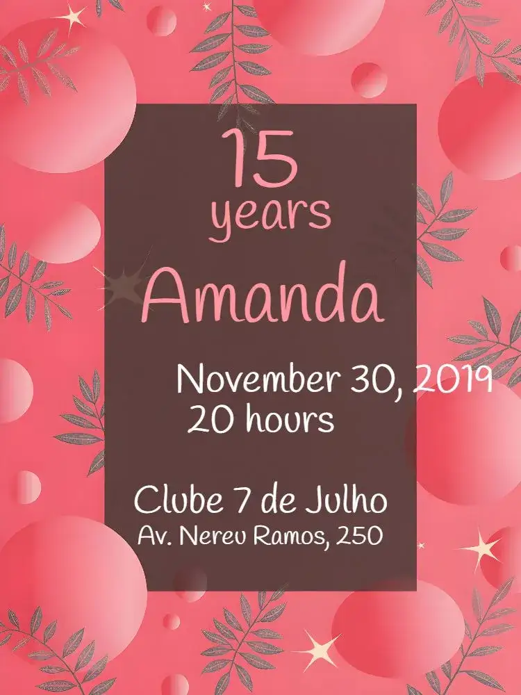 Invitation Modern - Black White And Pink 15 – Sweet 15 theme modern, elegant, minimalist, black and pink, contemporary, stylish