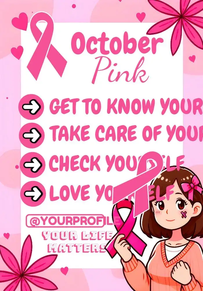Invitation Card For Pink October Facebook – Most searched for theme pink, minimalist, modern, soft illustrations, elegant typography